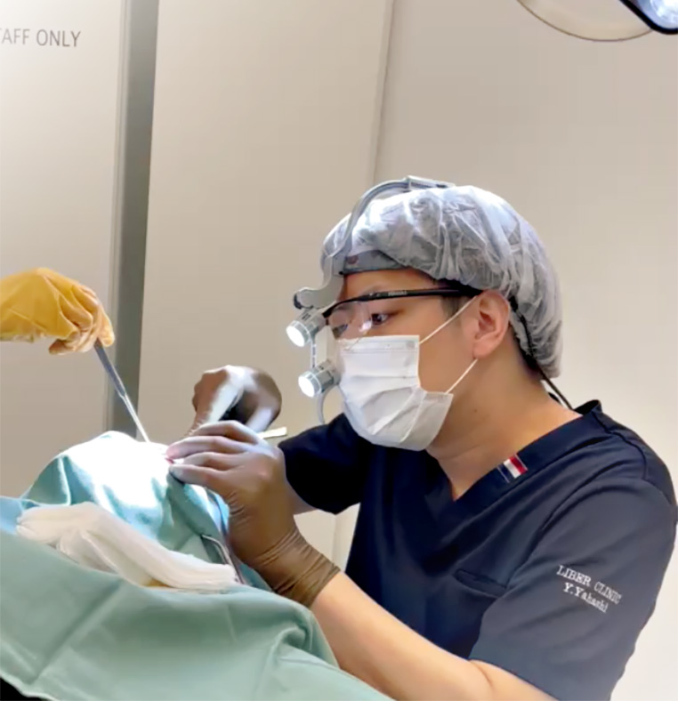 クマ治療の施術